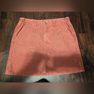 American Eagle Y2K Style Corduroy Mini Skirt, Women's Size 4, Salmon